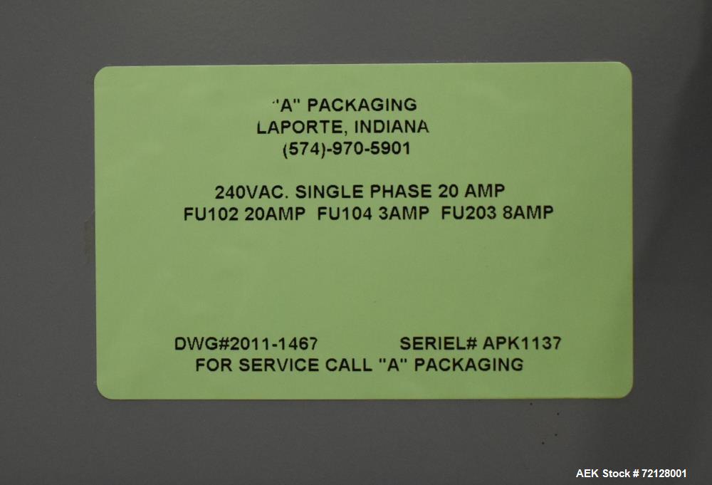 Used Epak / Apacks Econoline Inline Pressure Gravity Liquid Filling Machine